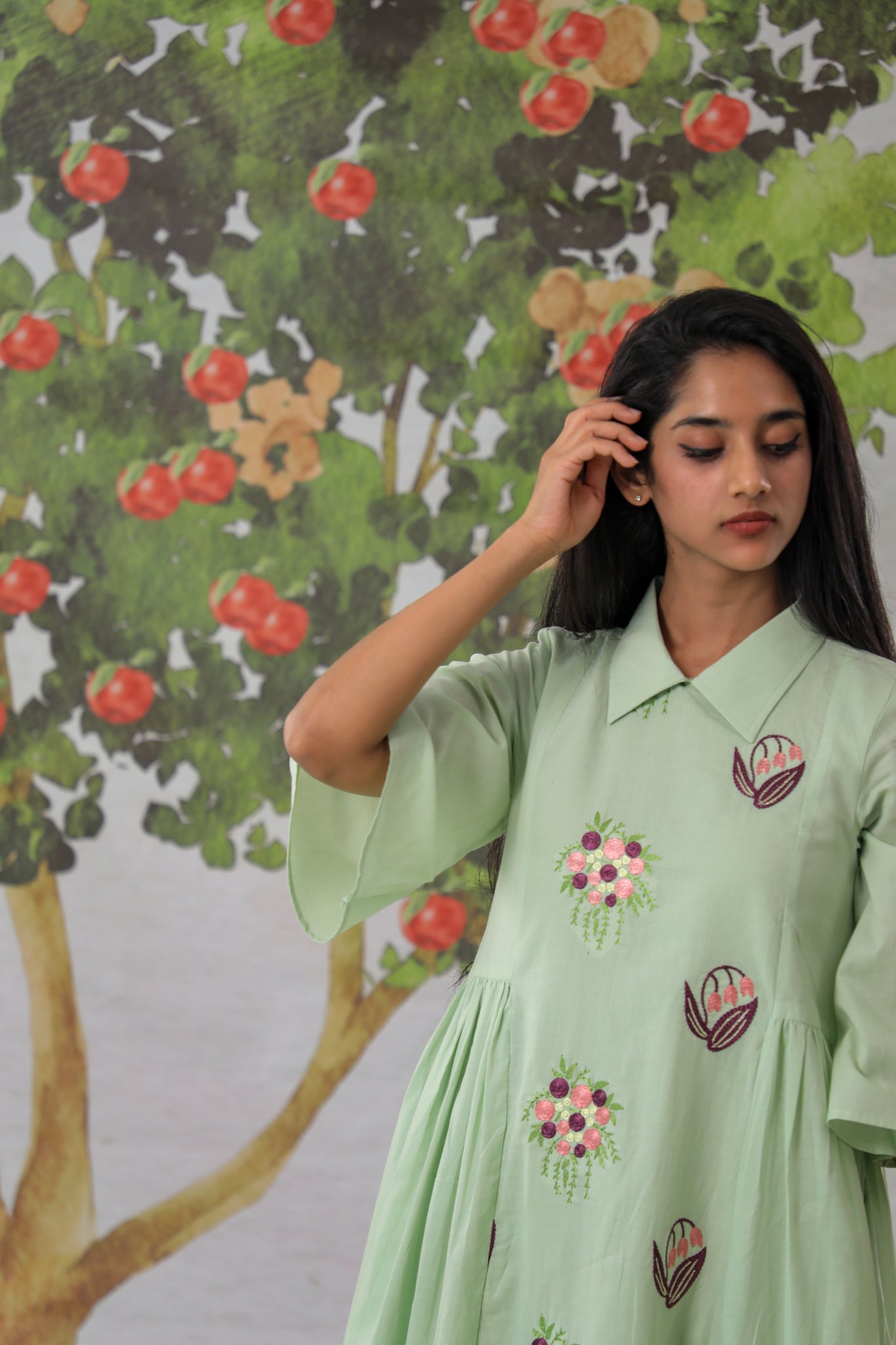 Frosted Gala Shirt Dress