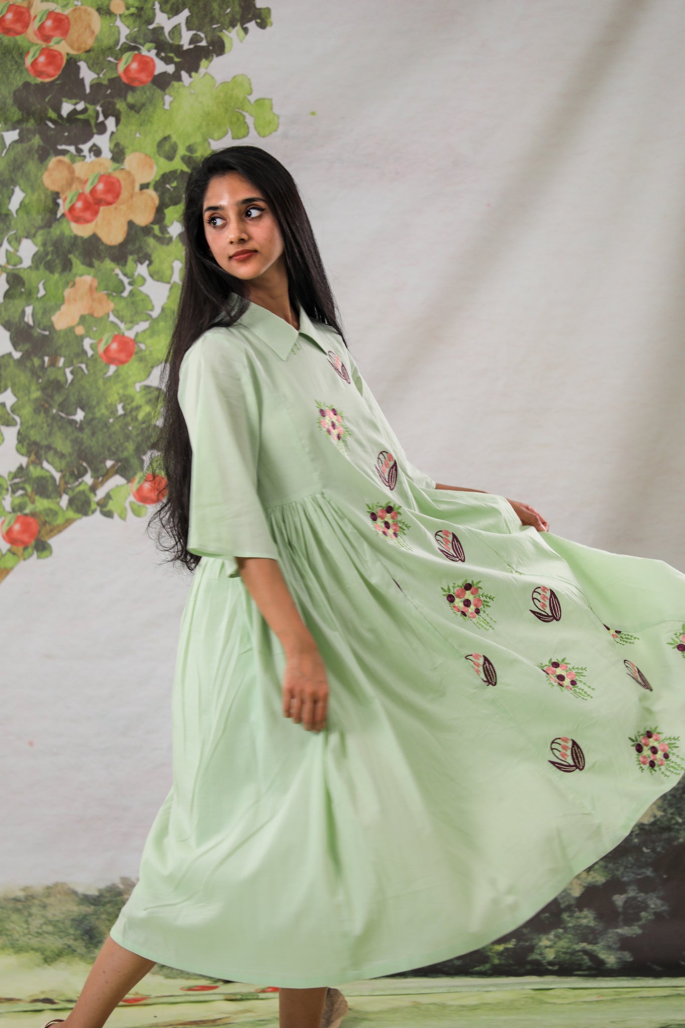Frosted Gala Shirt Dress
