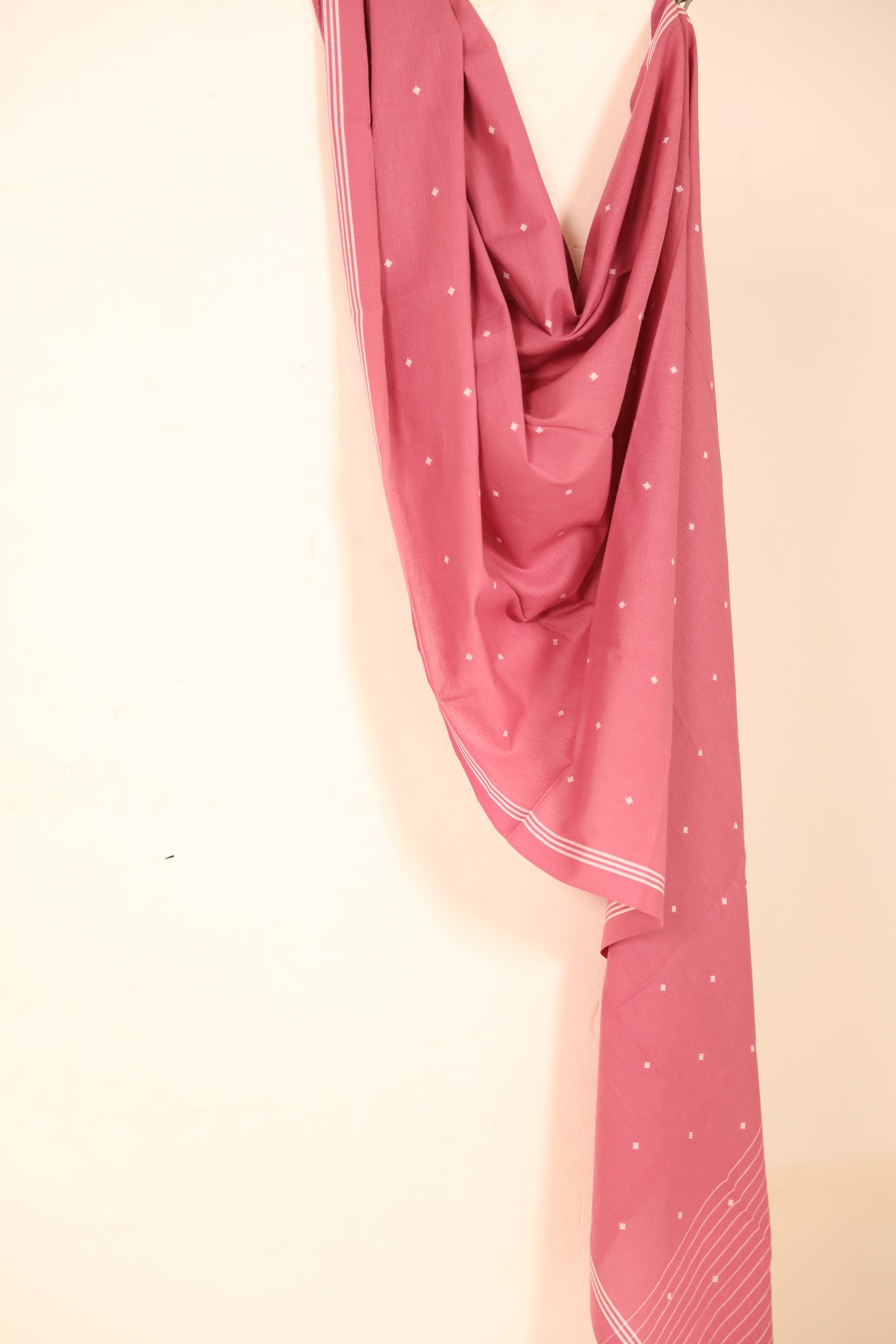 Blush Pink Cotton Dupatta