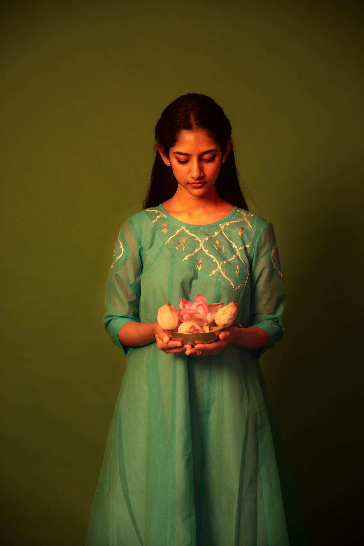Peacock Feather Kurta Set