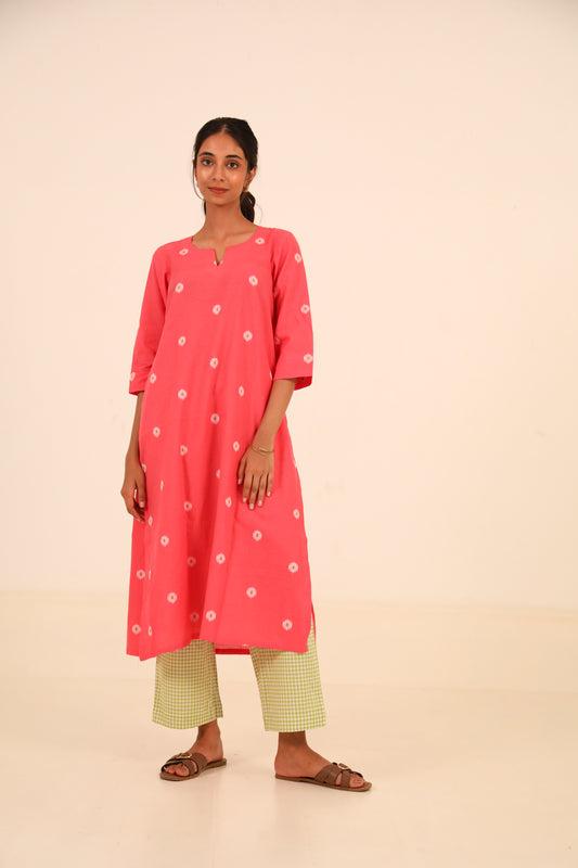 Pink Cherub Kurta Set