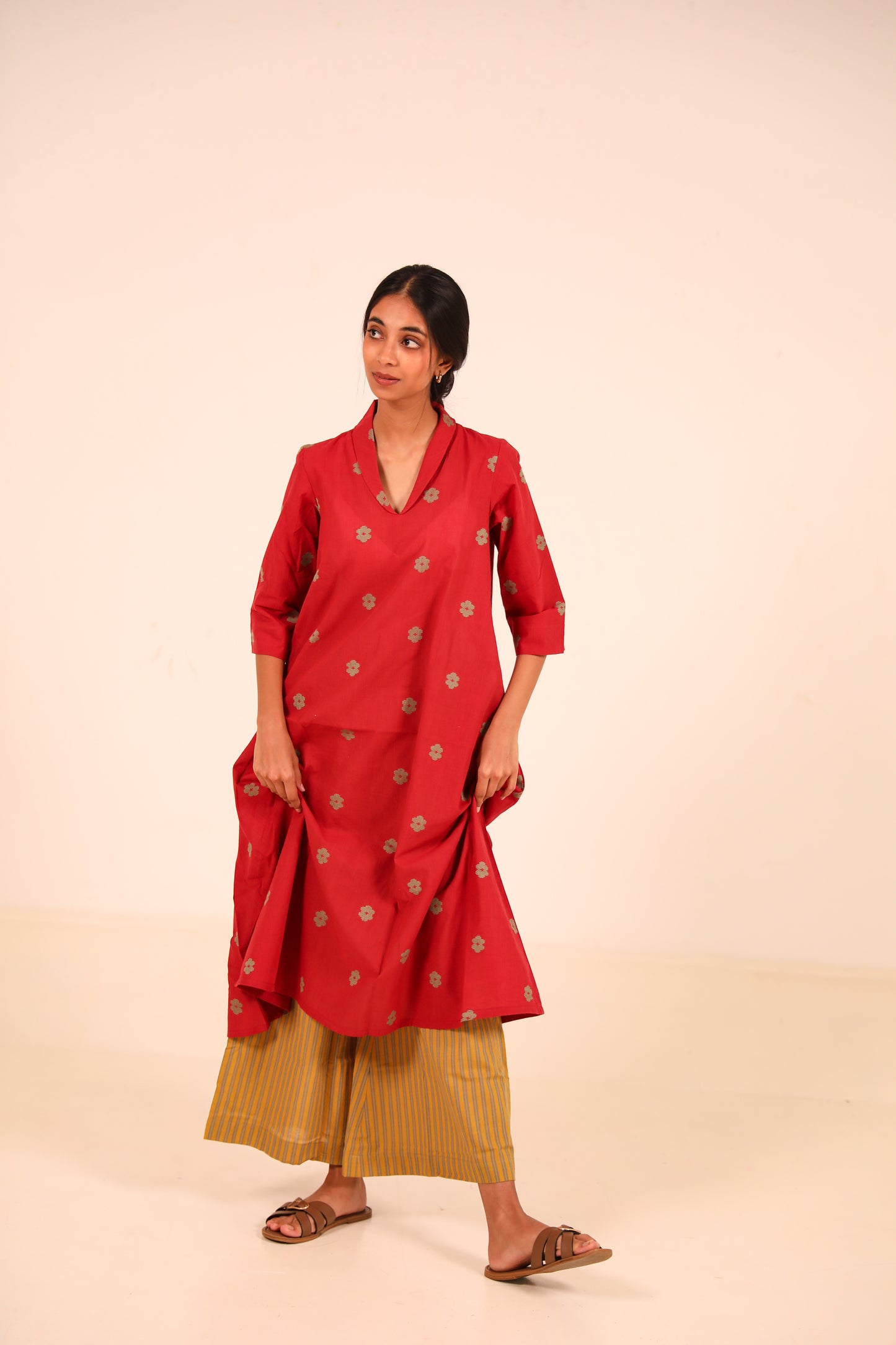 Goji Berry Kurta Set