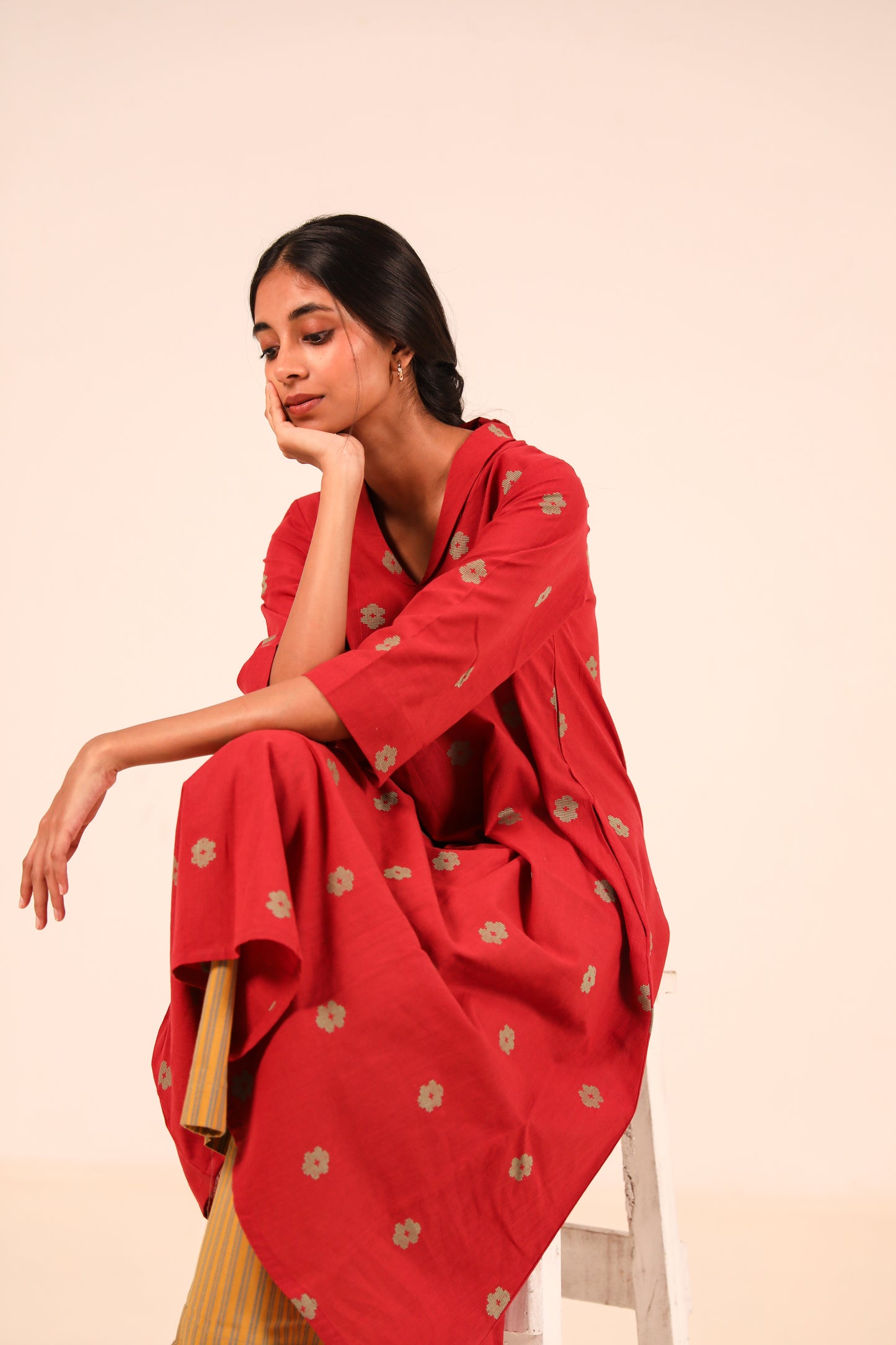 Goji Berry Kurta Set