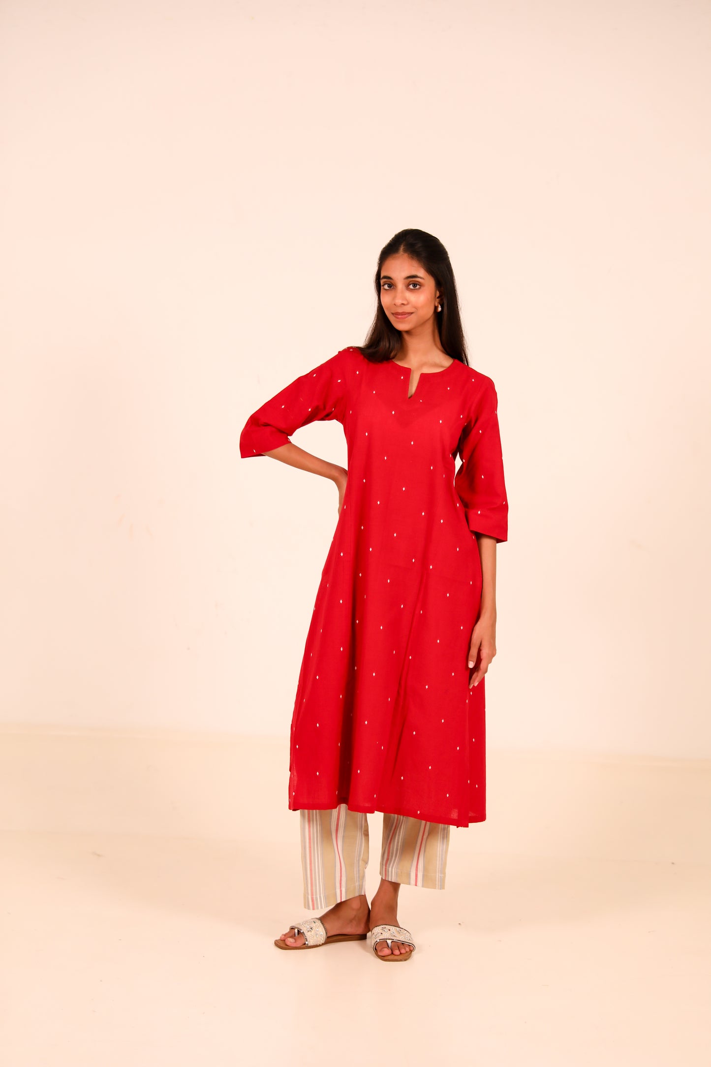 Chilli Oil Kurta Set