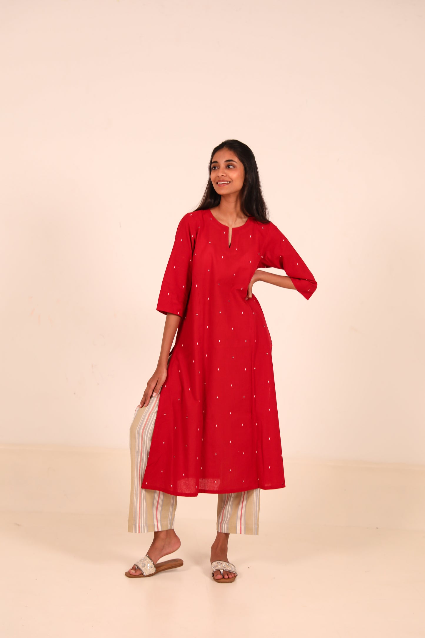Chilli Oil Kurta Set