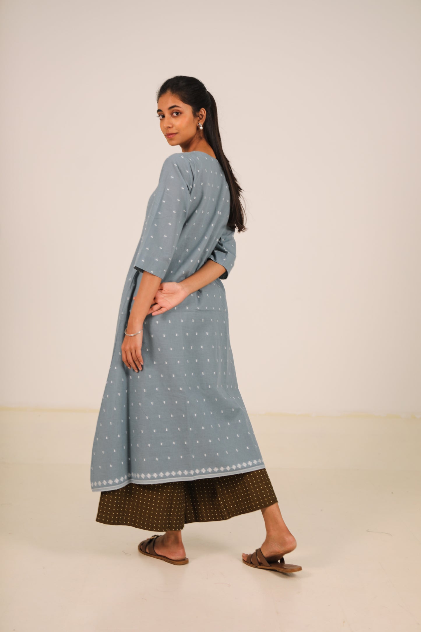 Olive branches Kurta Set