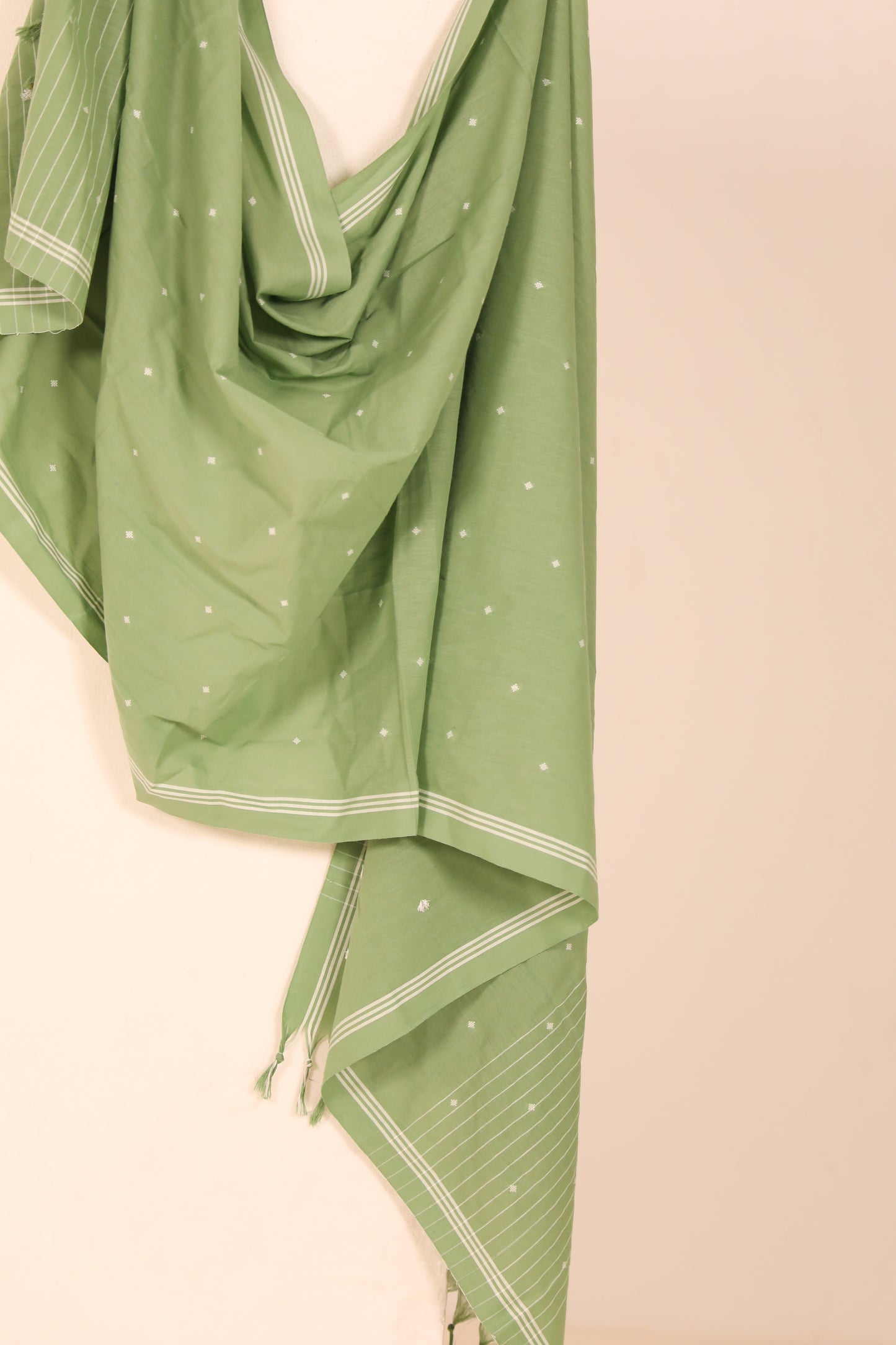 Soft Olive Cotton Dupatta