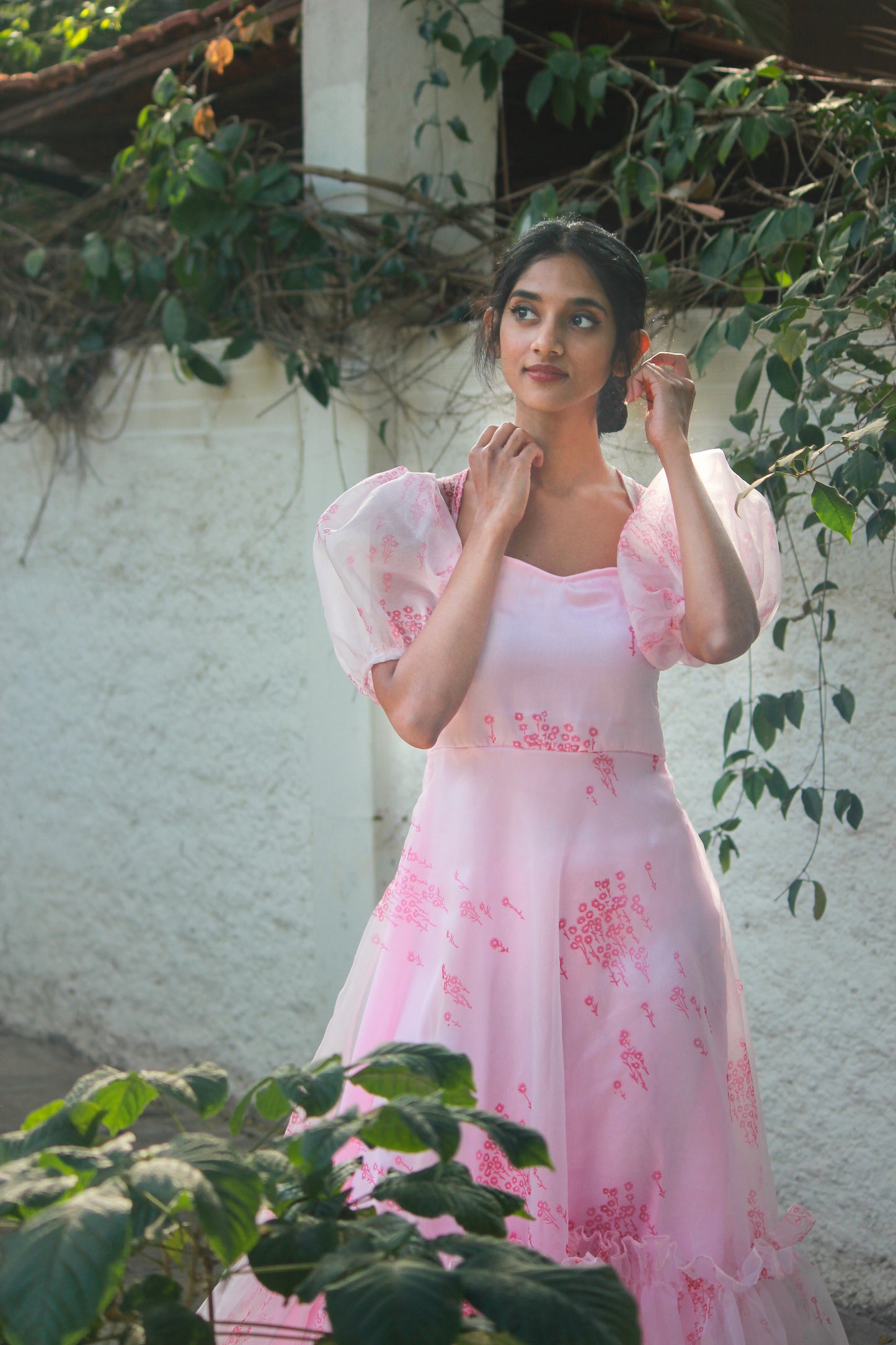 Rosy Organza Dress