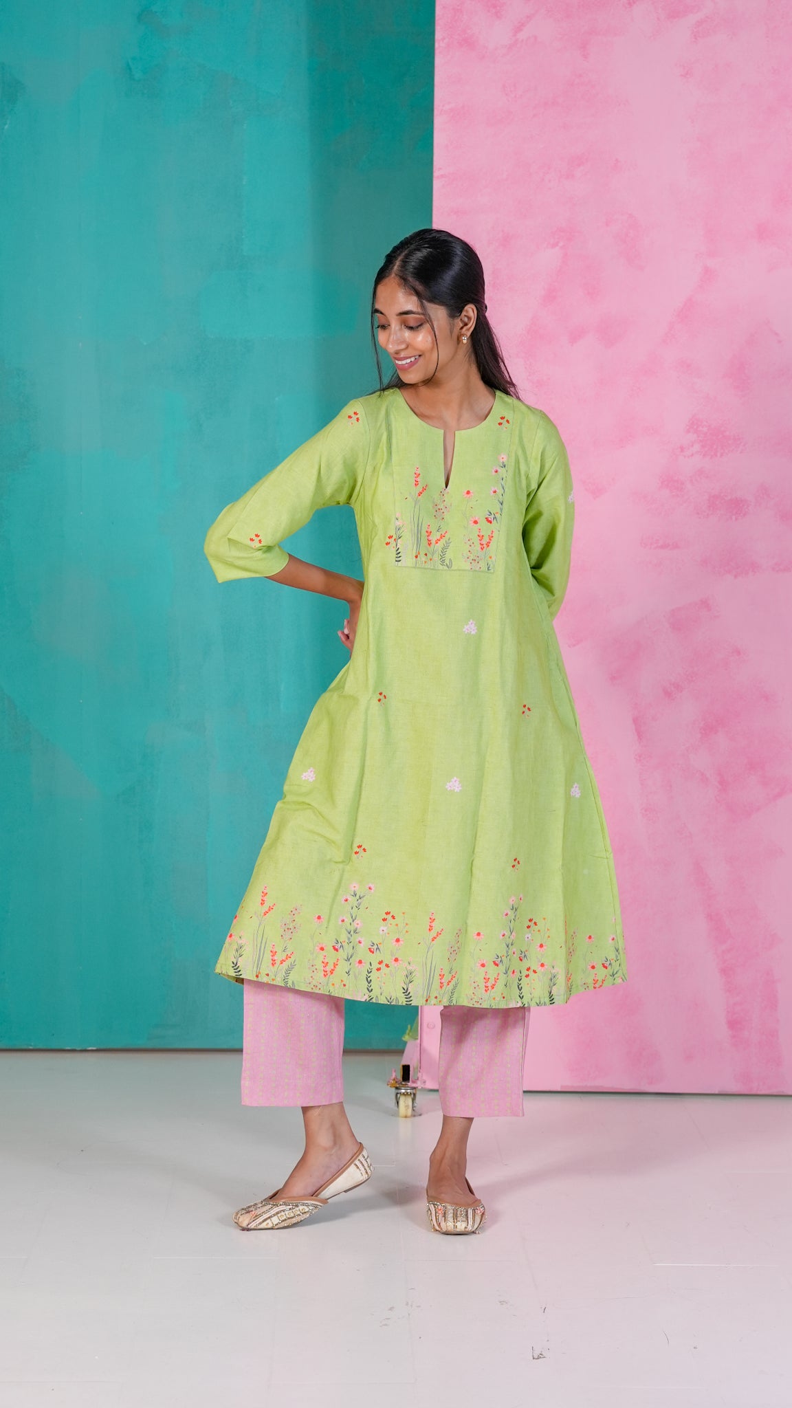 Parrot Kurta Set