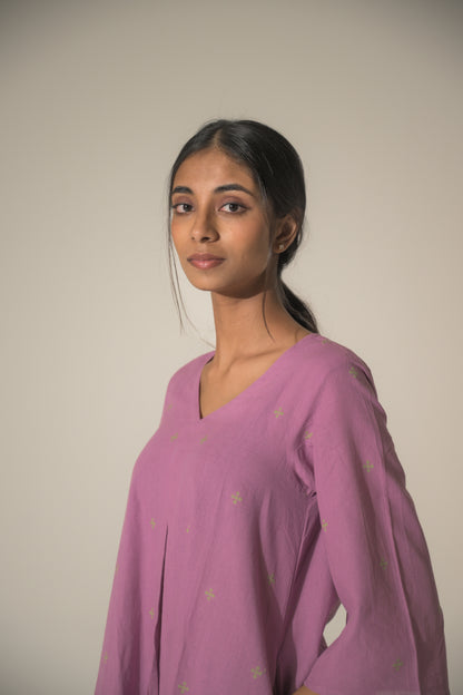 Pink Cosmos Kurta