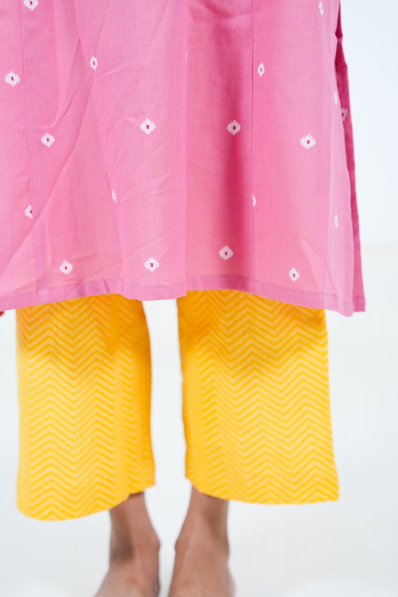 Coral Cloud Kurta Set