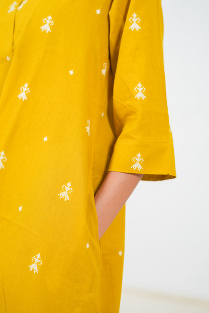 Spicy Mustard Kurta Set