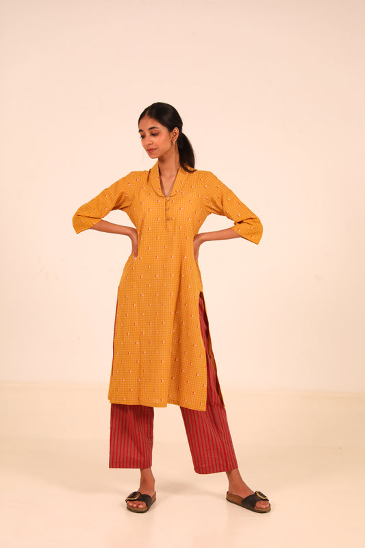 Misted Marigold Kurta Set