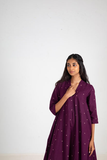 Queen of Plum Kurta Set