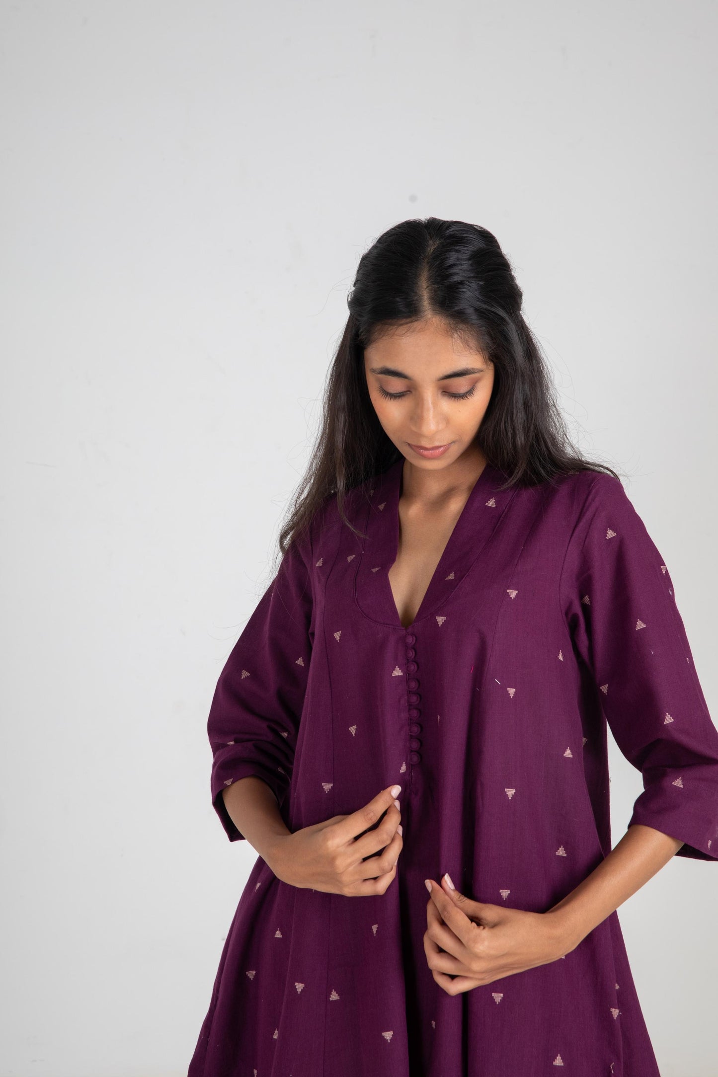 Queen of Plum Kurta Set