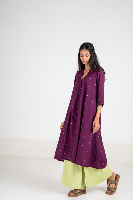 Queen of Plum Kurta Set