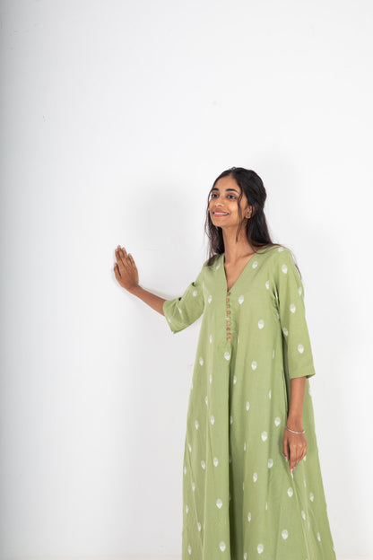 Green Lily Kurta Set