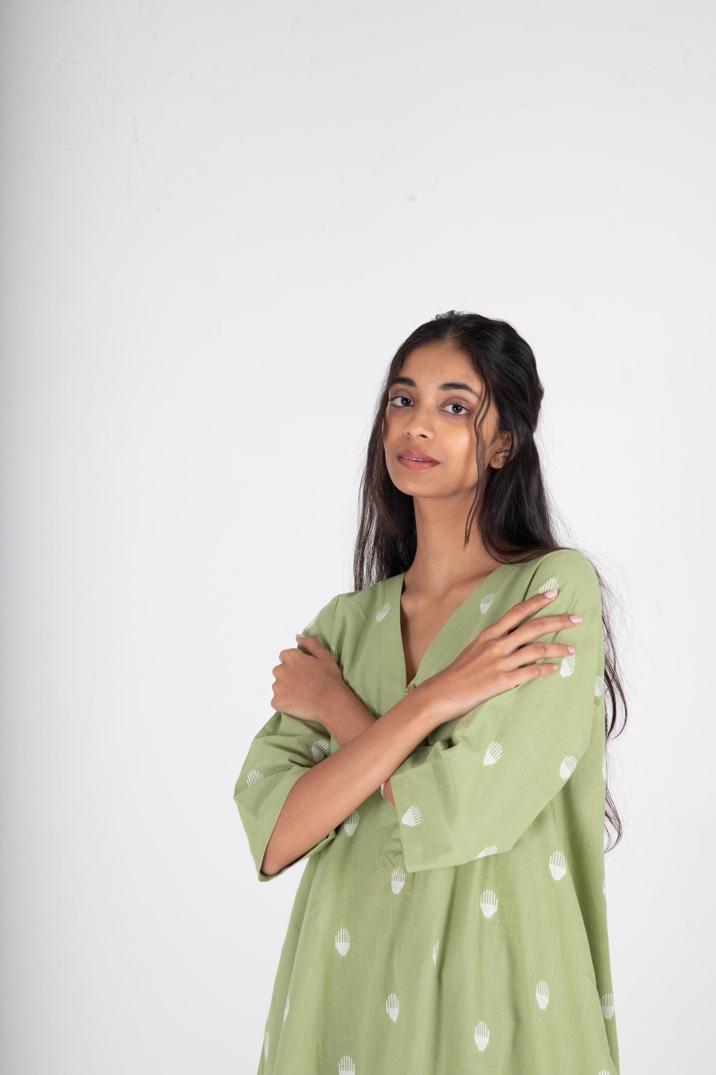 Green Lily Kurta Set