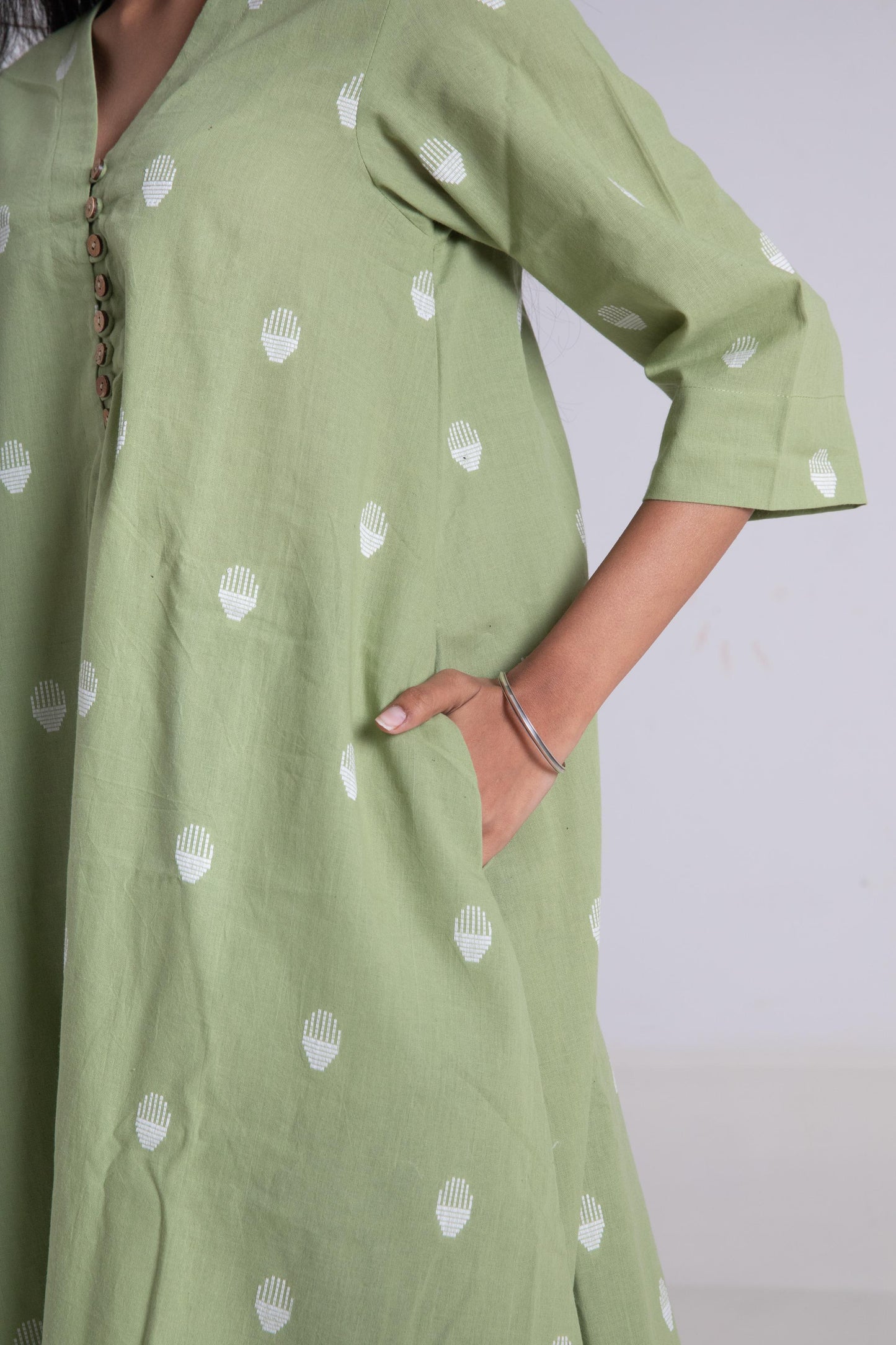 Green Lily Kurta Set