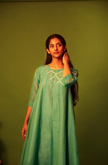 Peacock Feather Kurta Set