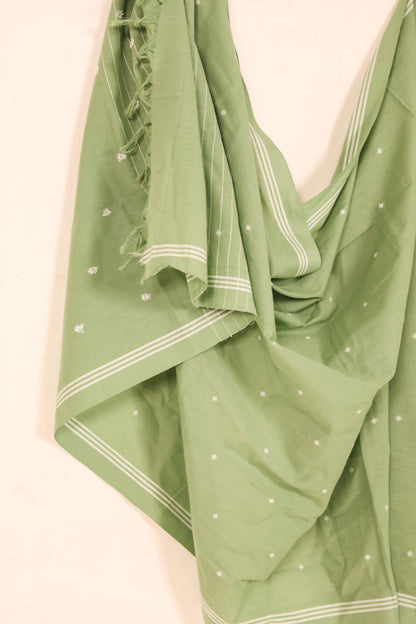 Soft Olive Cotton Dupatta