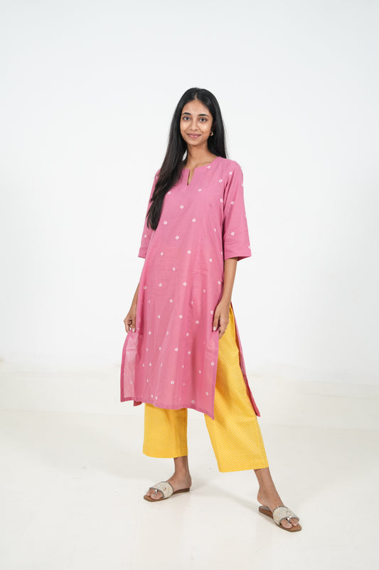 Coral Cloud Kurta Set