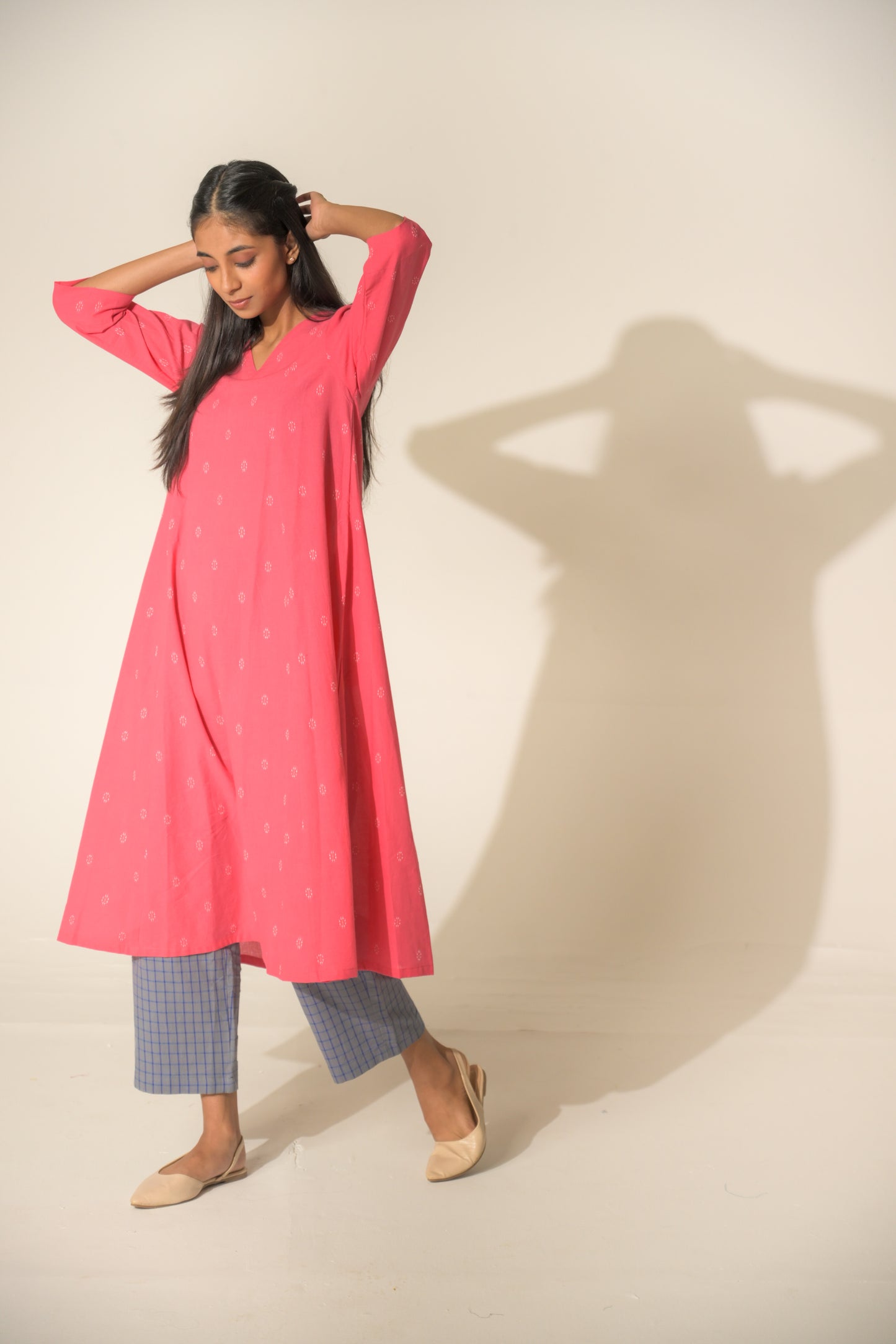 Flamingo Plume Kurta