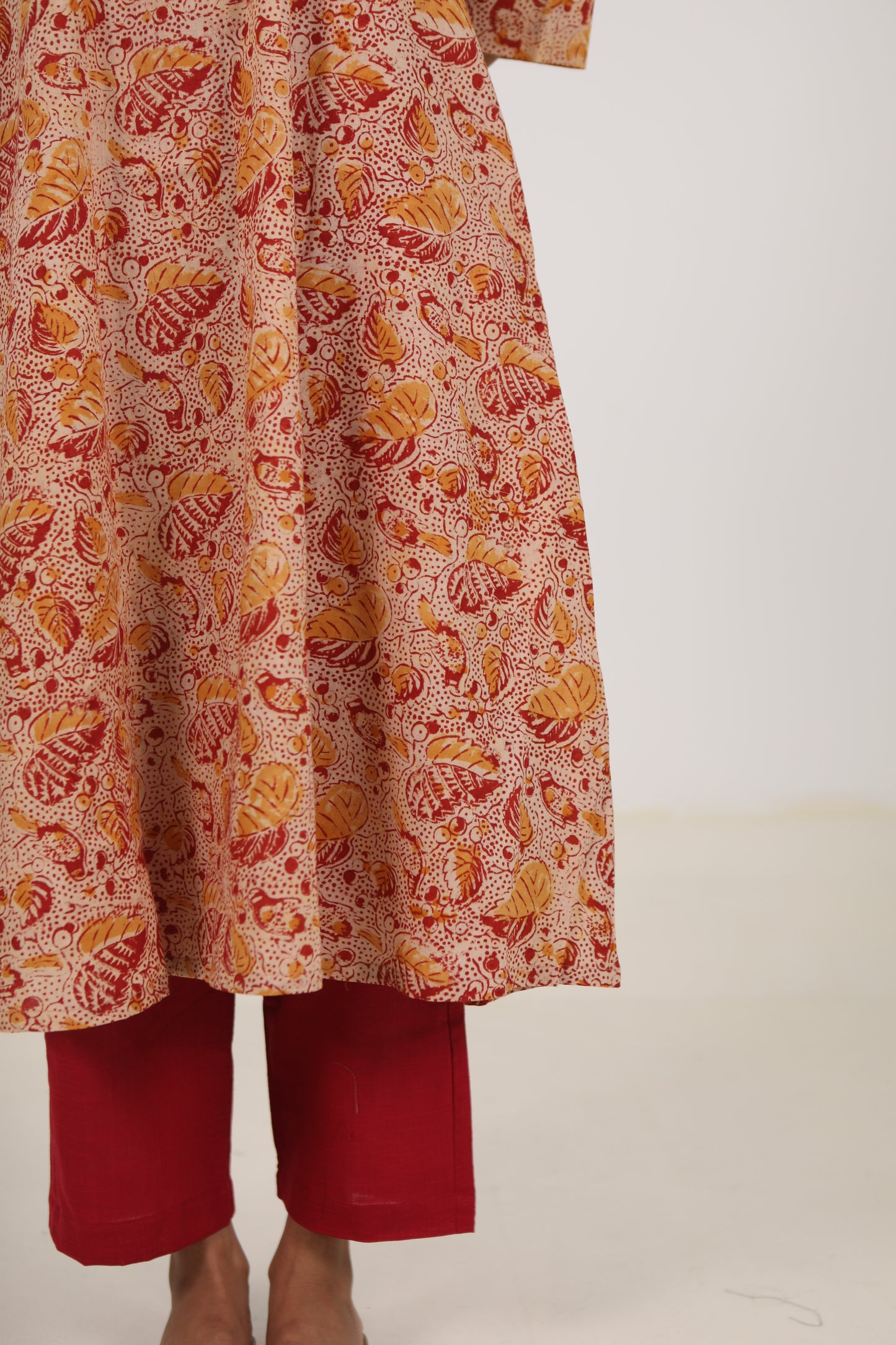 Crimson Bloom Kurta Set