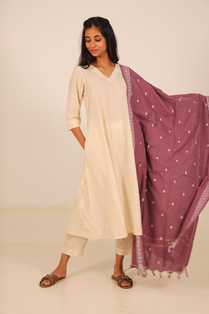 Lavender Orchids Suit Set