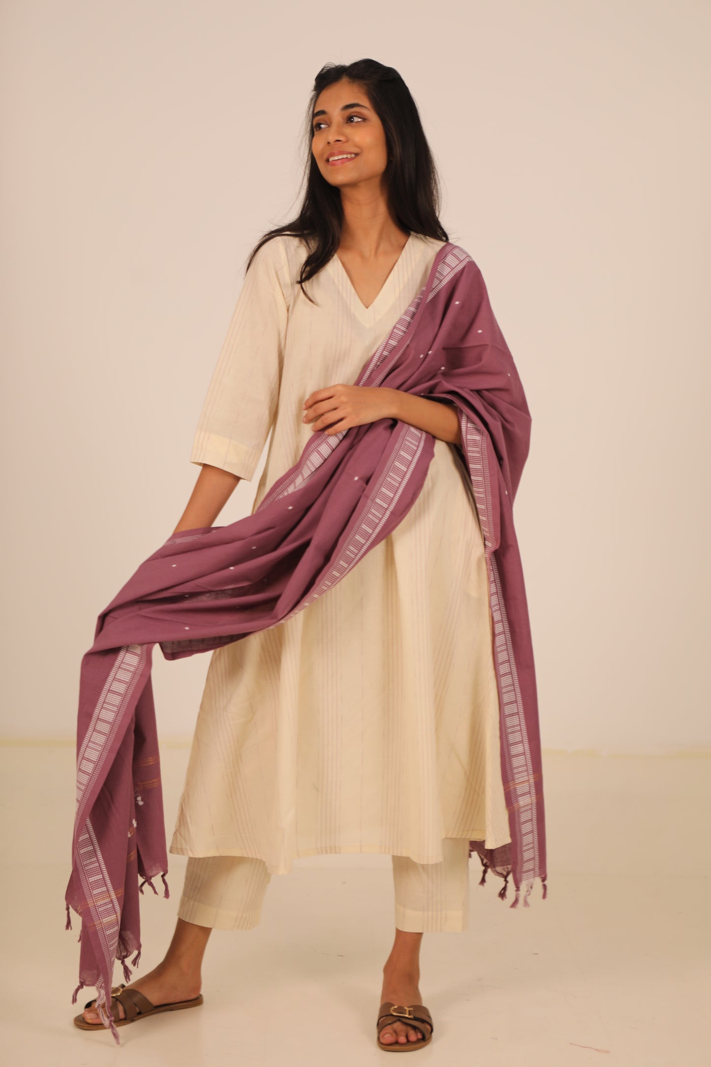 Lavender Orchids Suit Set