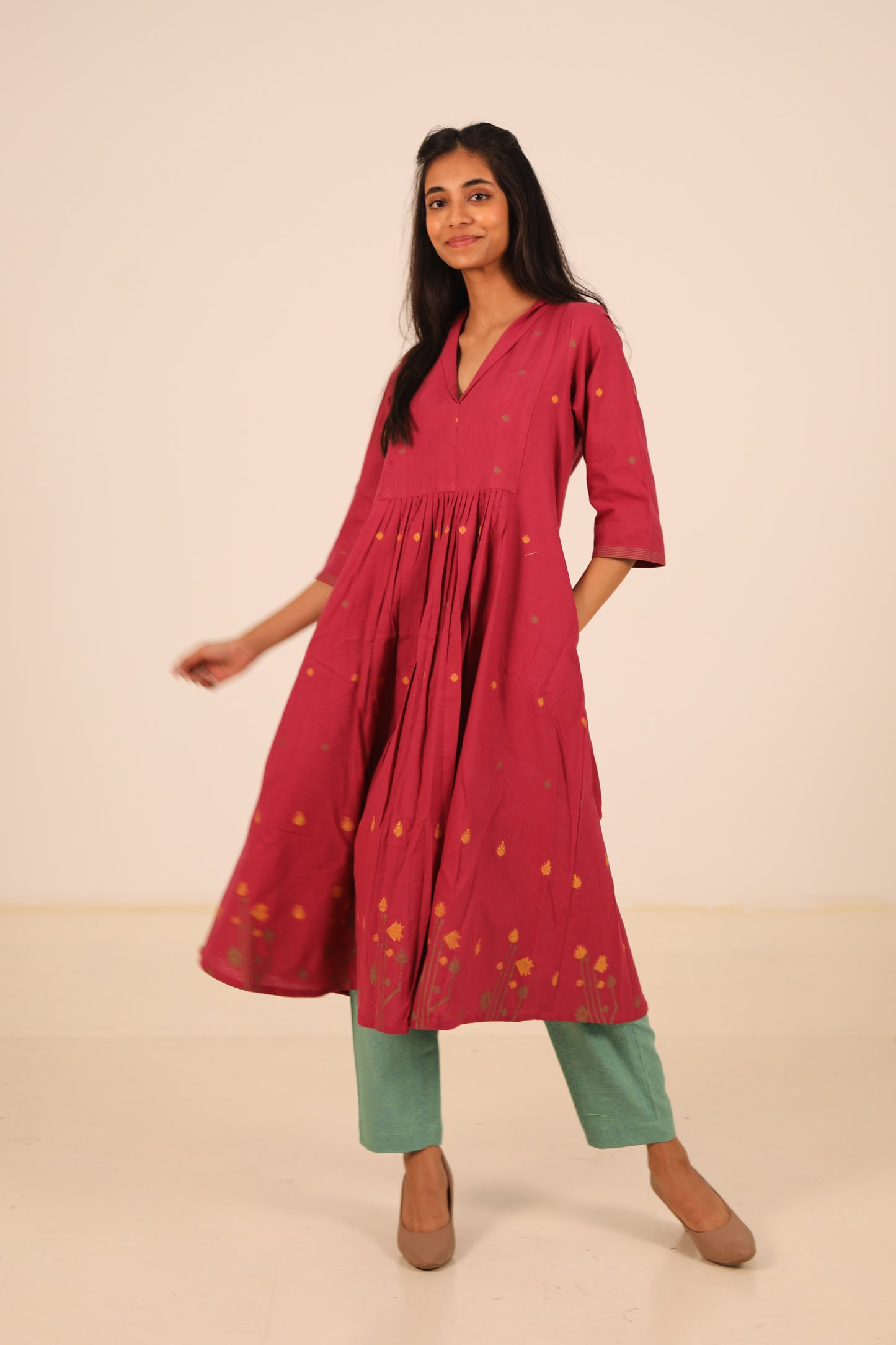 Bougainvillea Kurta Set