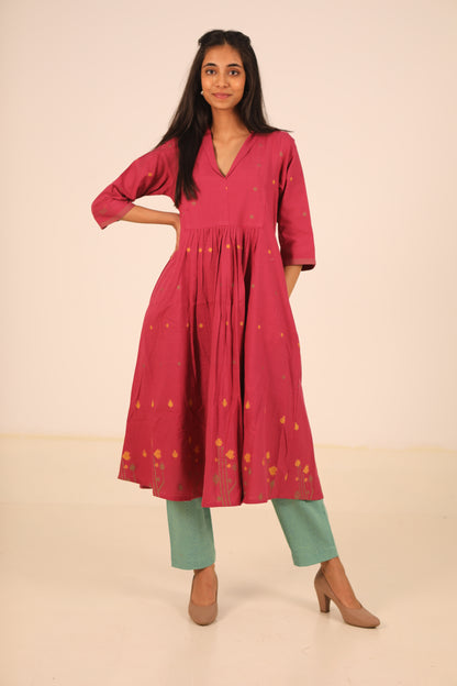 Bougainvillea Kurta Set