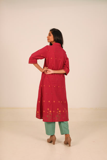 Bougainvillea Kurta Set