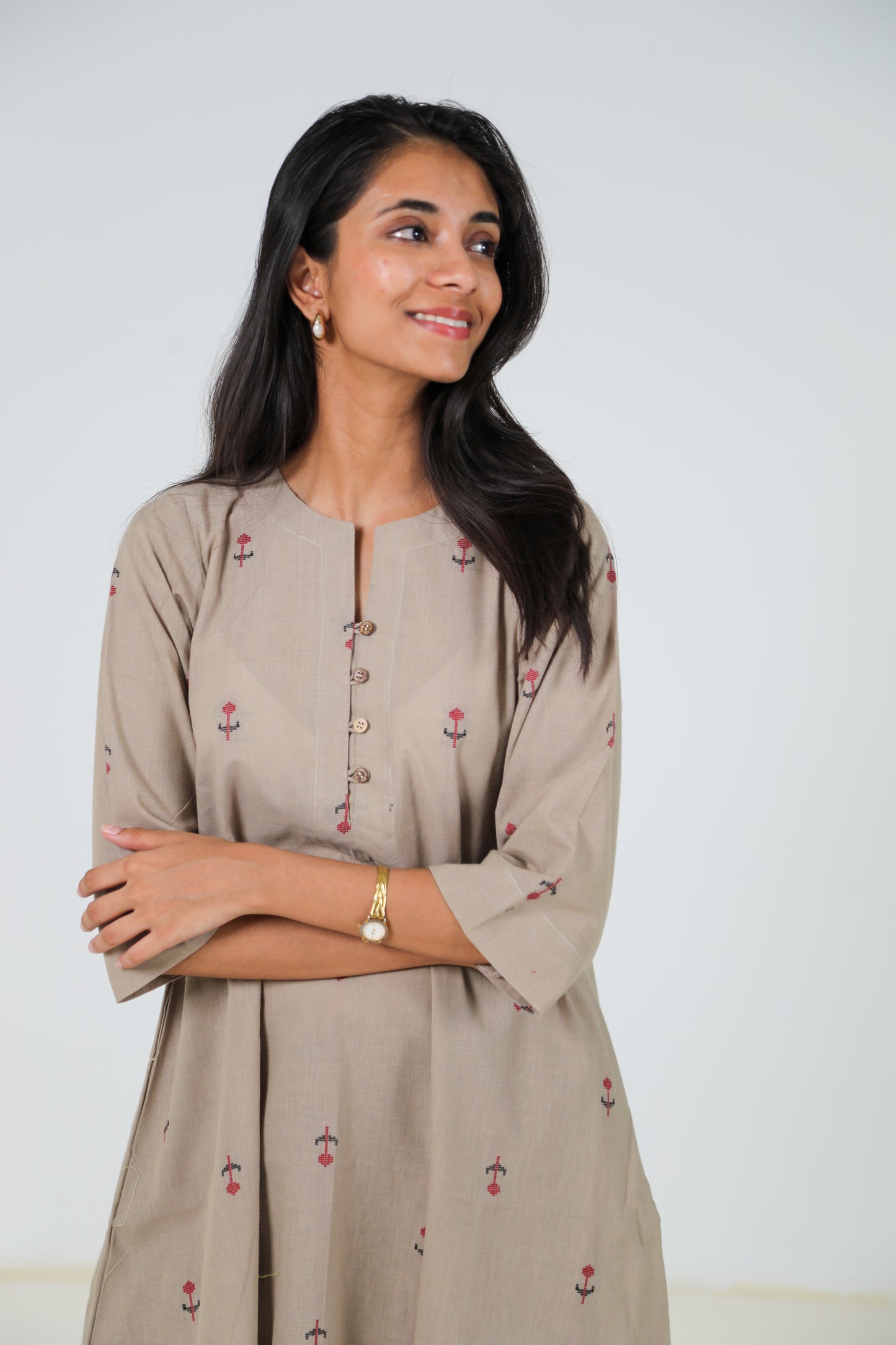 Bleached Sand Kurta Set