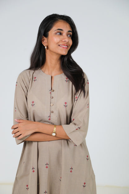 Bleached Sand Kurta Set