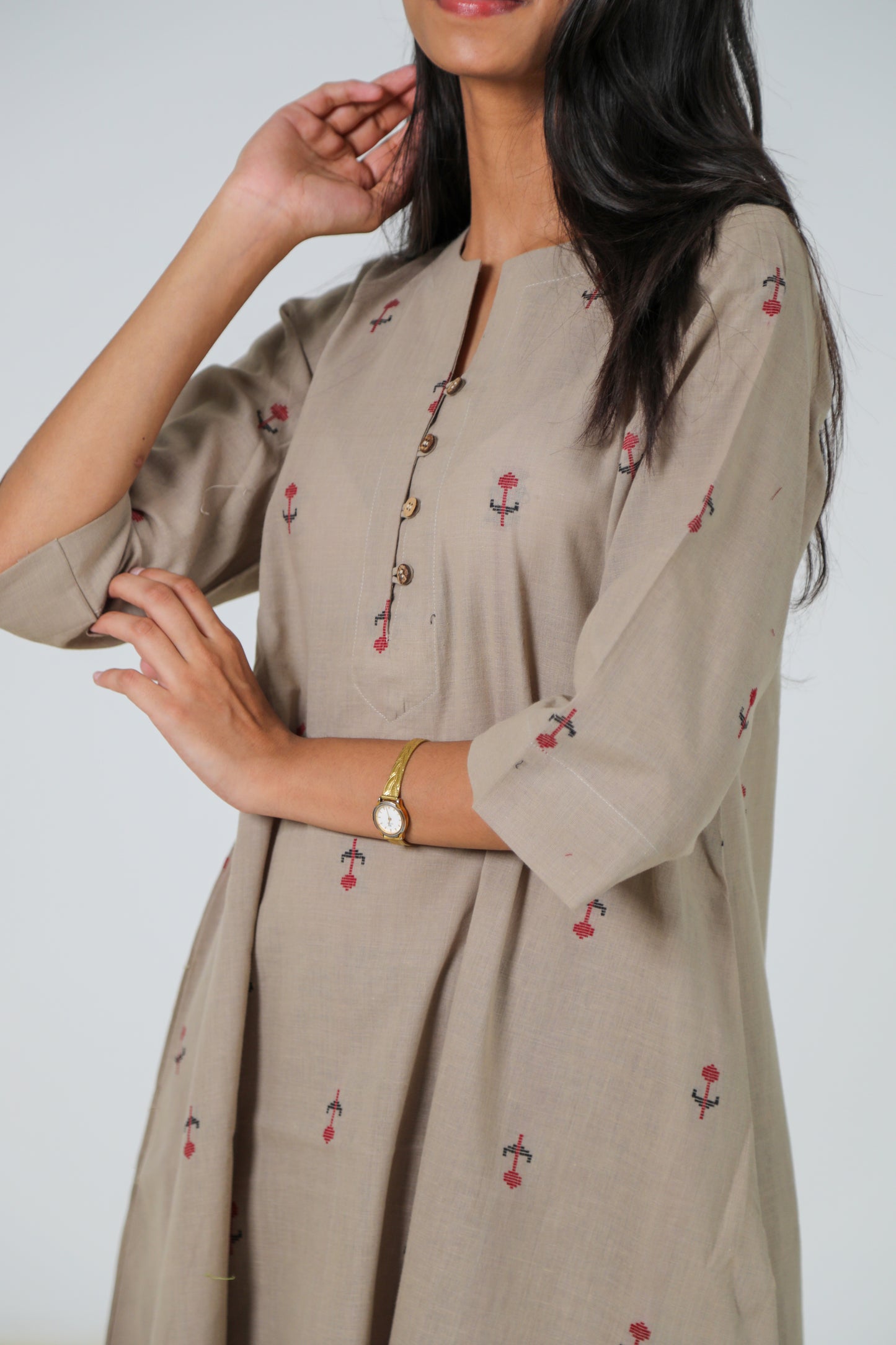 Bleached Sand Kurta Set
