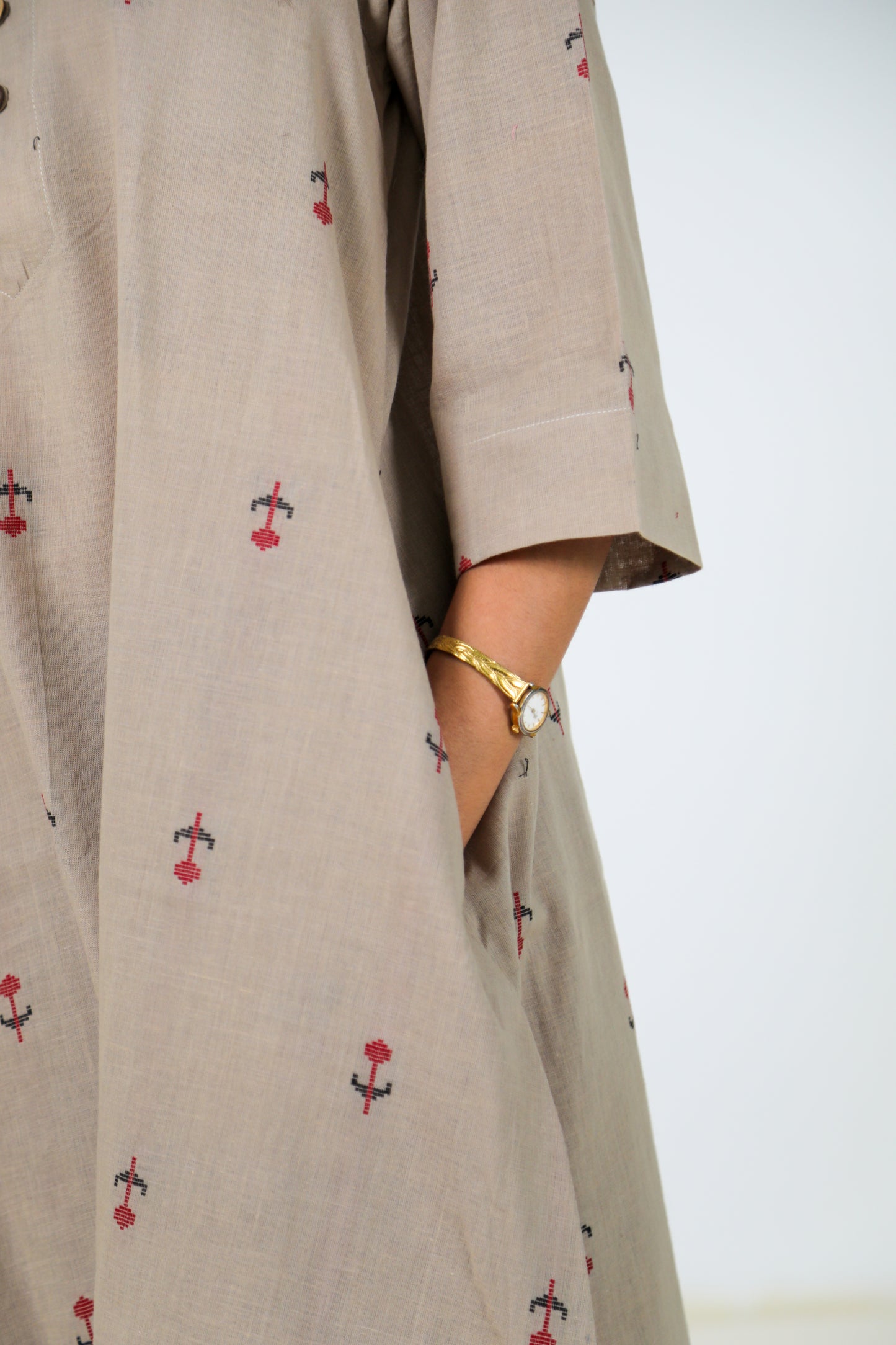 Bleached Sand Kurta Set