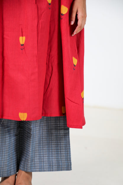 Poppy Cherry Kurta Set