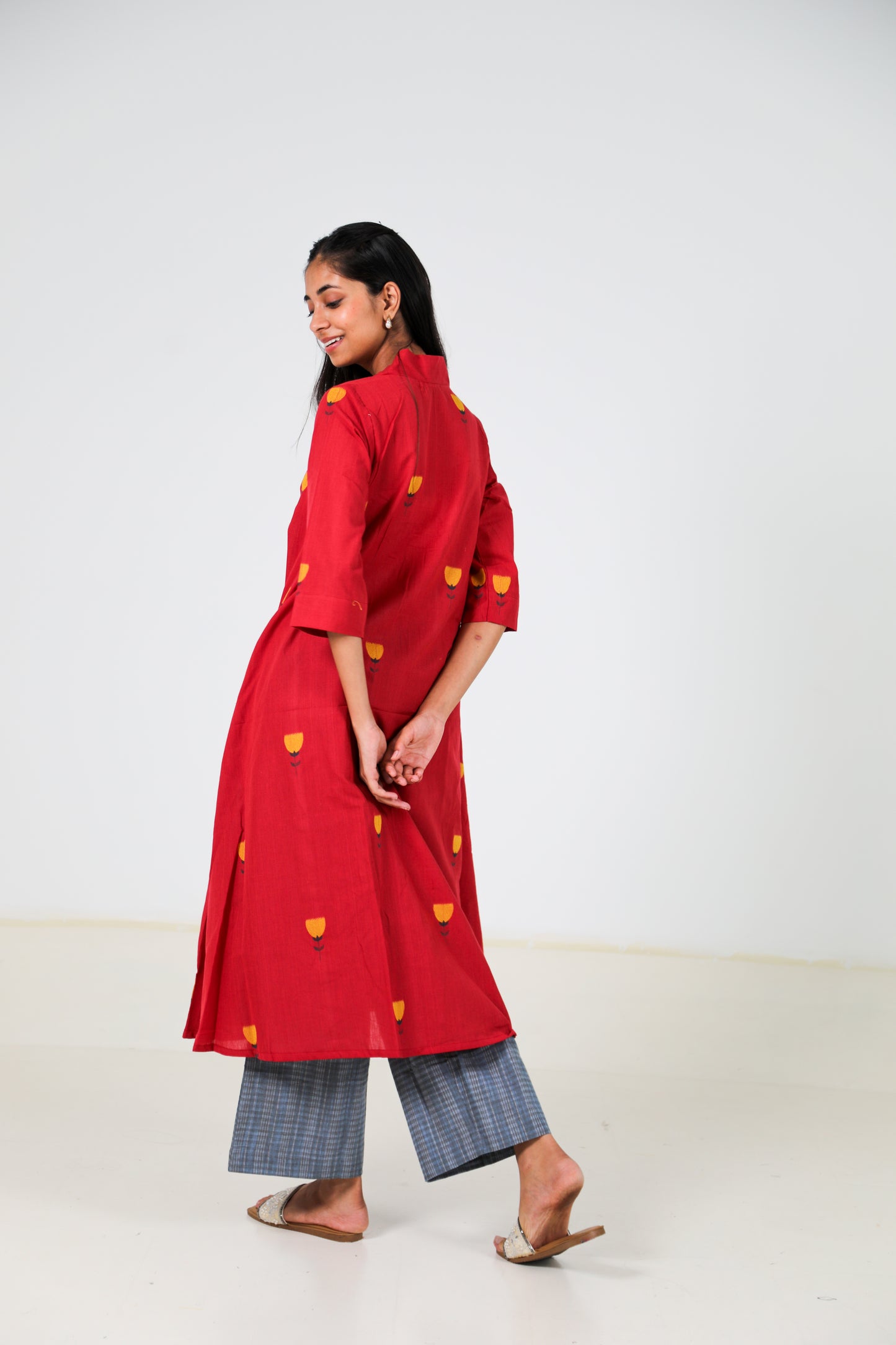 Poppy Cherry Kurta Set