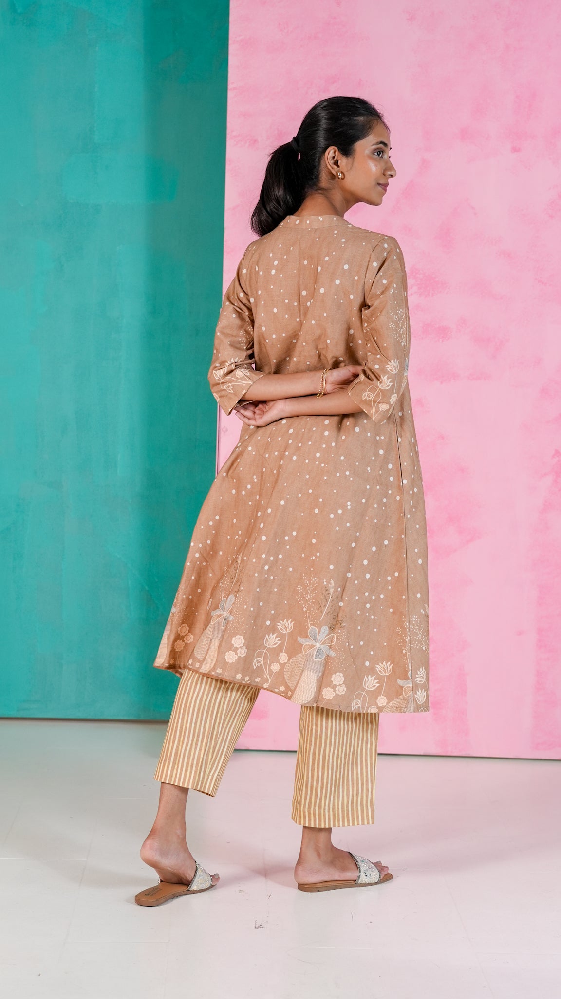 Terracotta Bloom Kurta Set