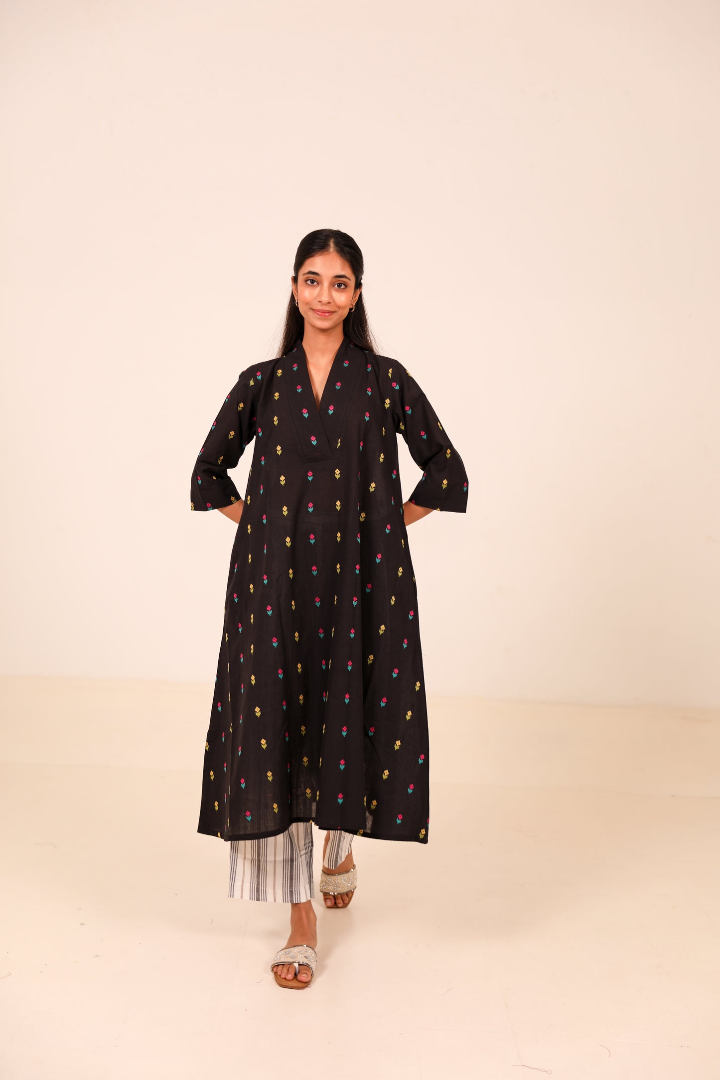 Night Flowers Kurta Set