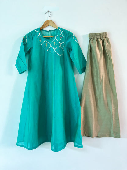 Peacock Feather Kurta Set