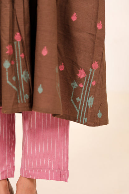 Cherry Wood Kurta Set