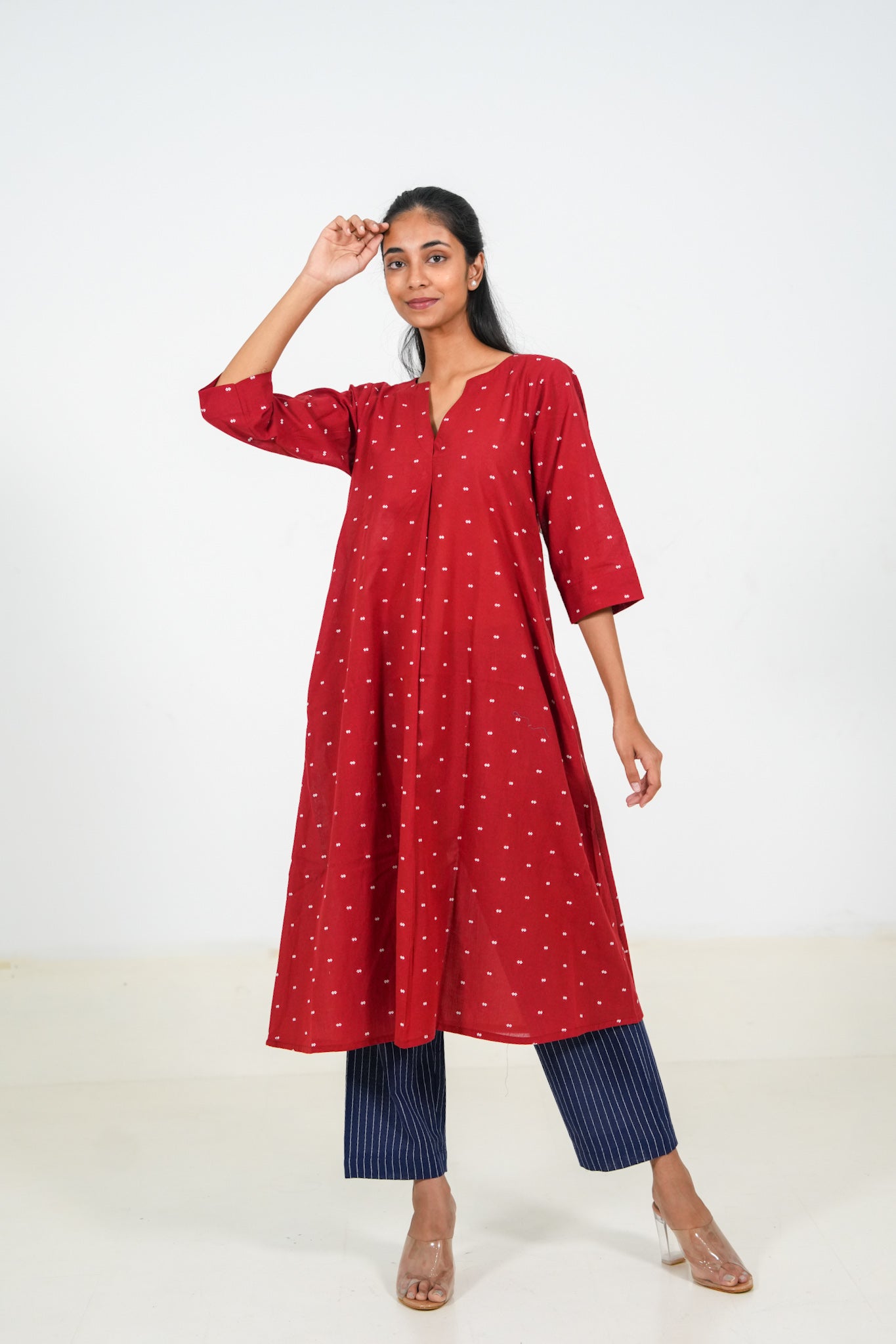 Deep Claret Kurta Set