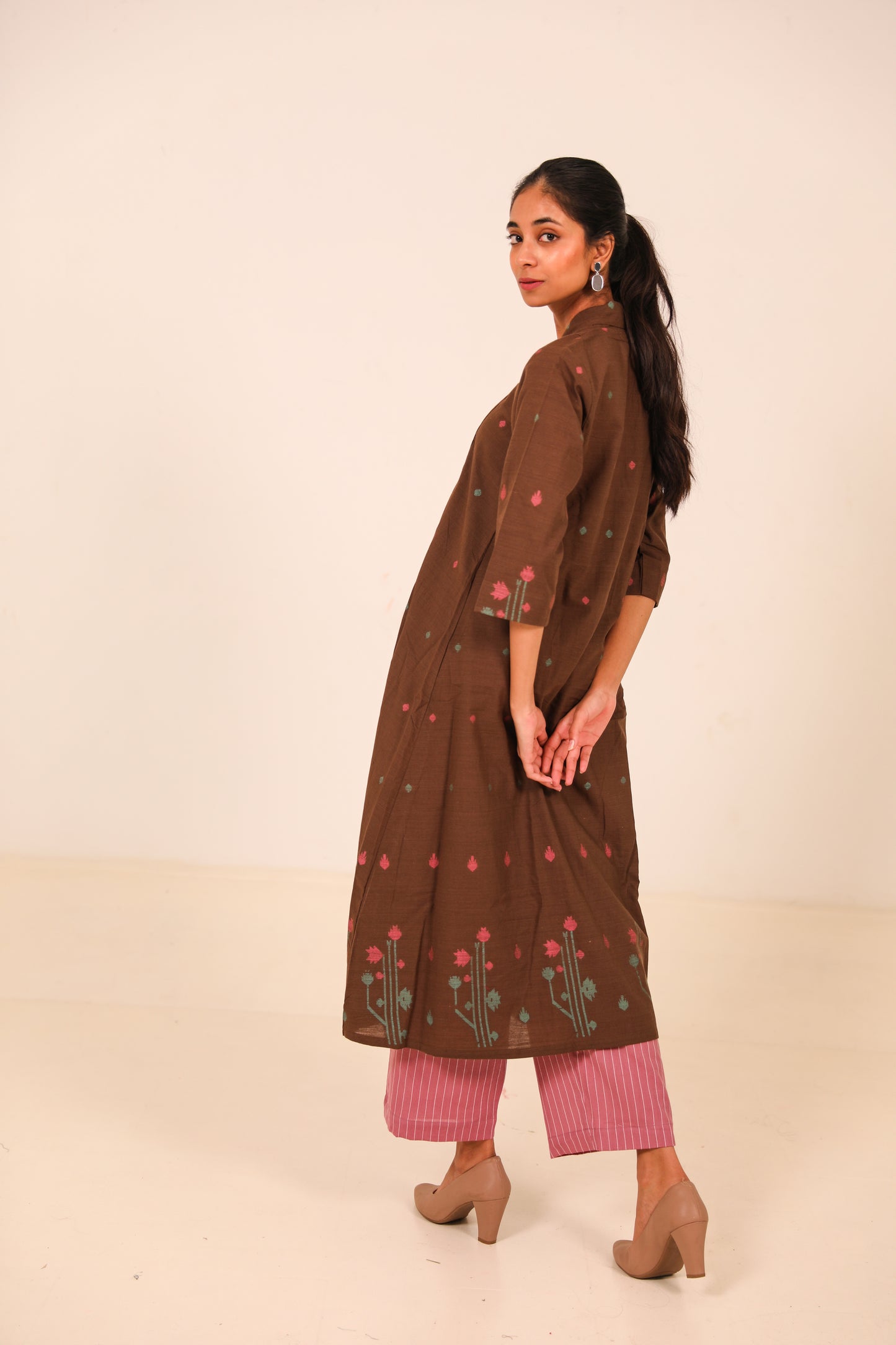 Cherry Wood Kurta Set