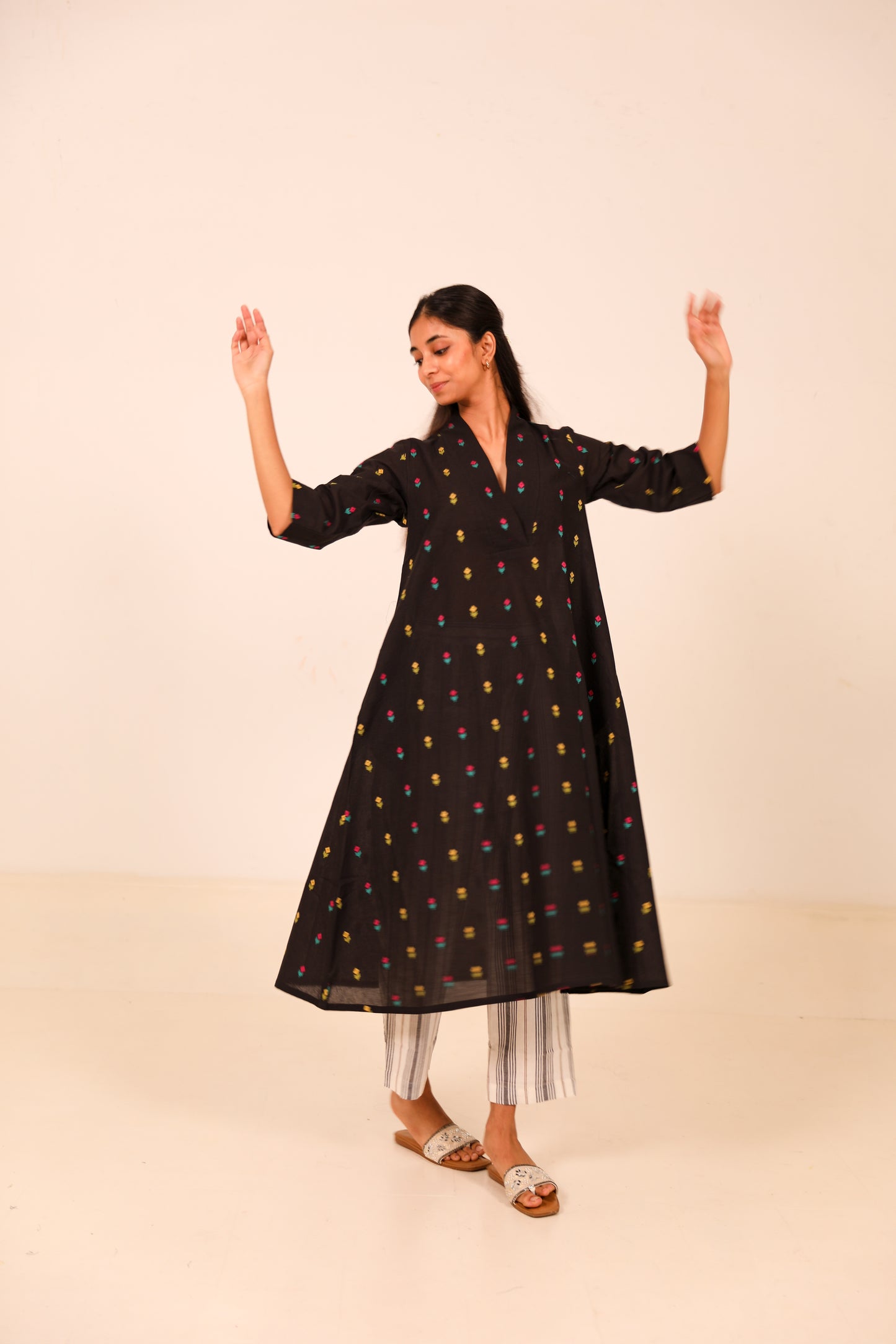Night Flowers Kurta Set