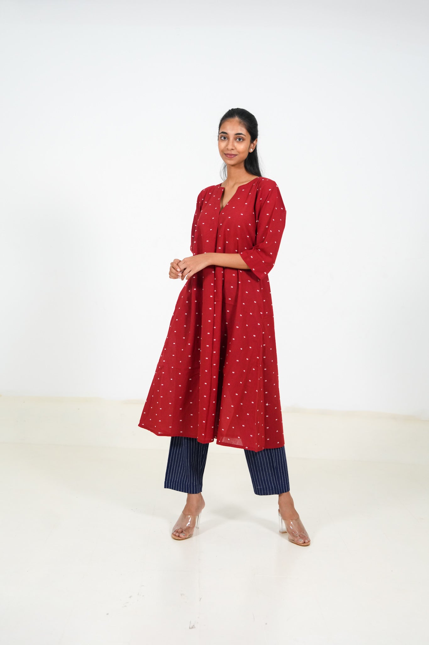 Deep Claret Kurta Set