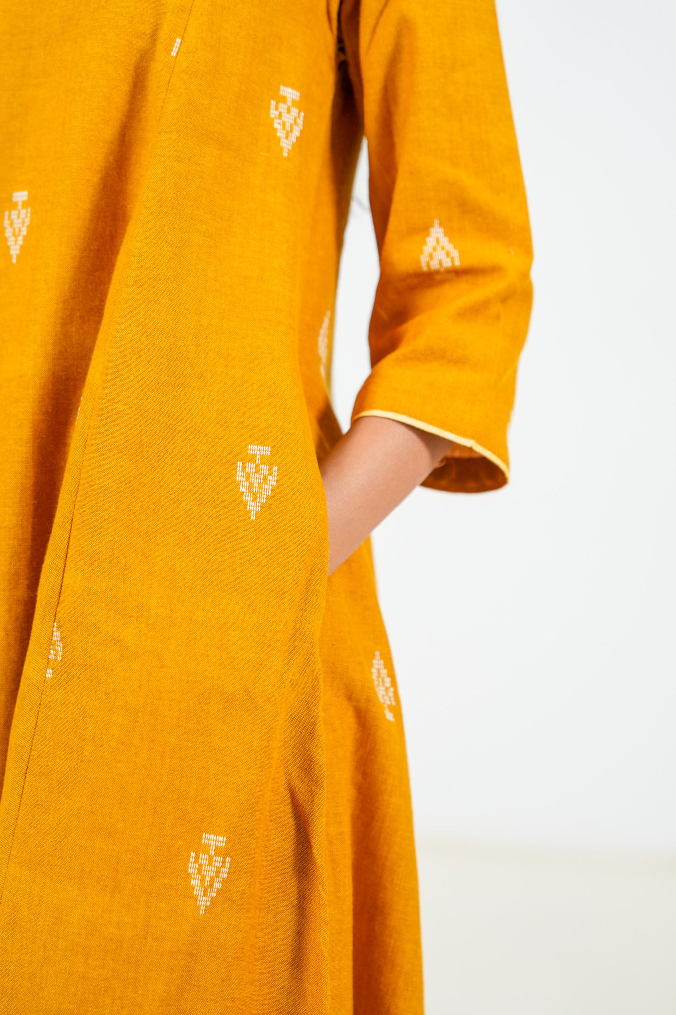 Orange Peel Kurta Set