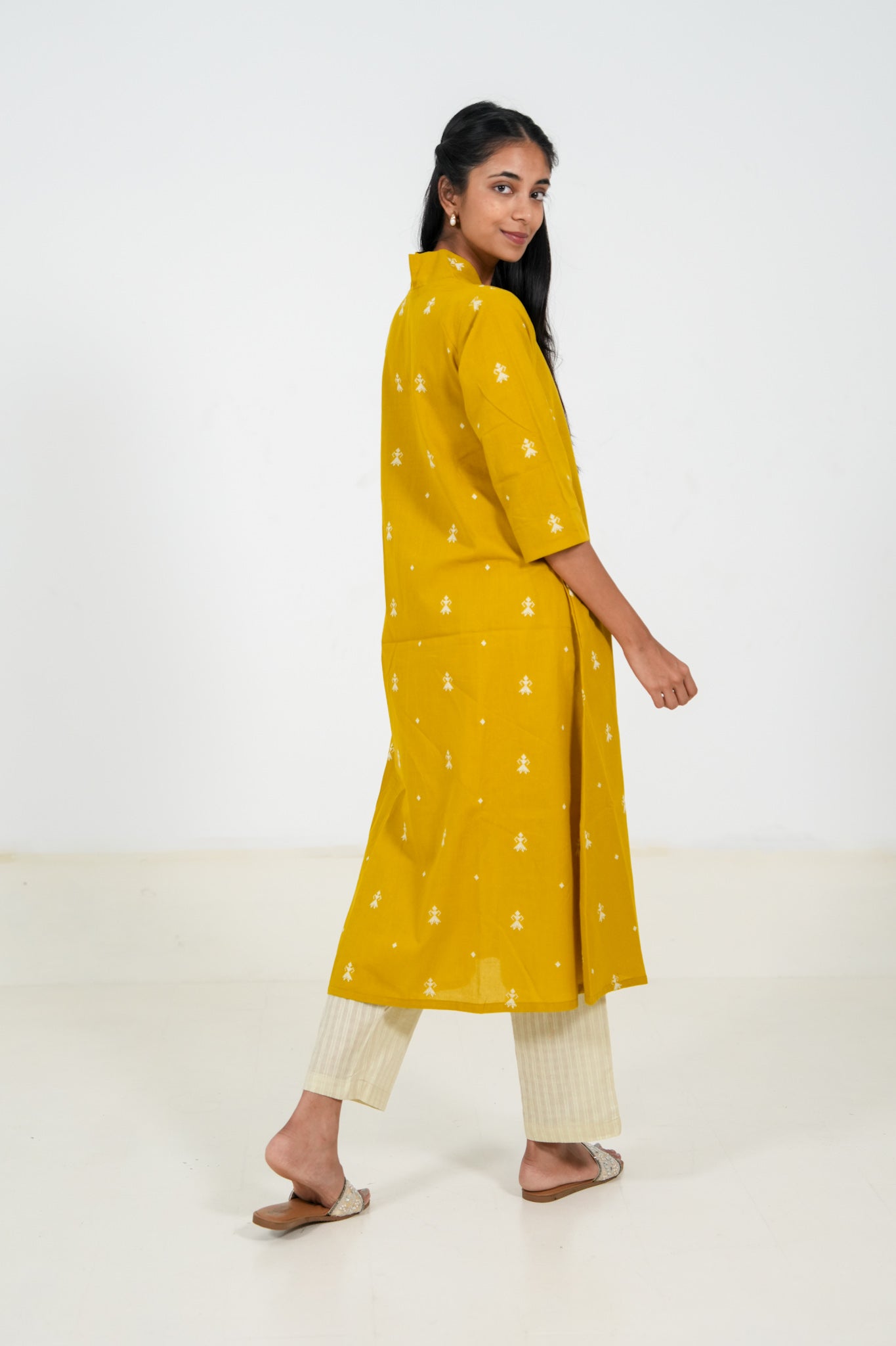 Spicy Mustard Kurta Set