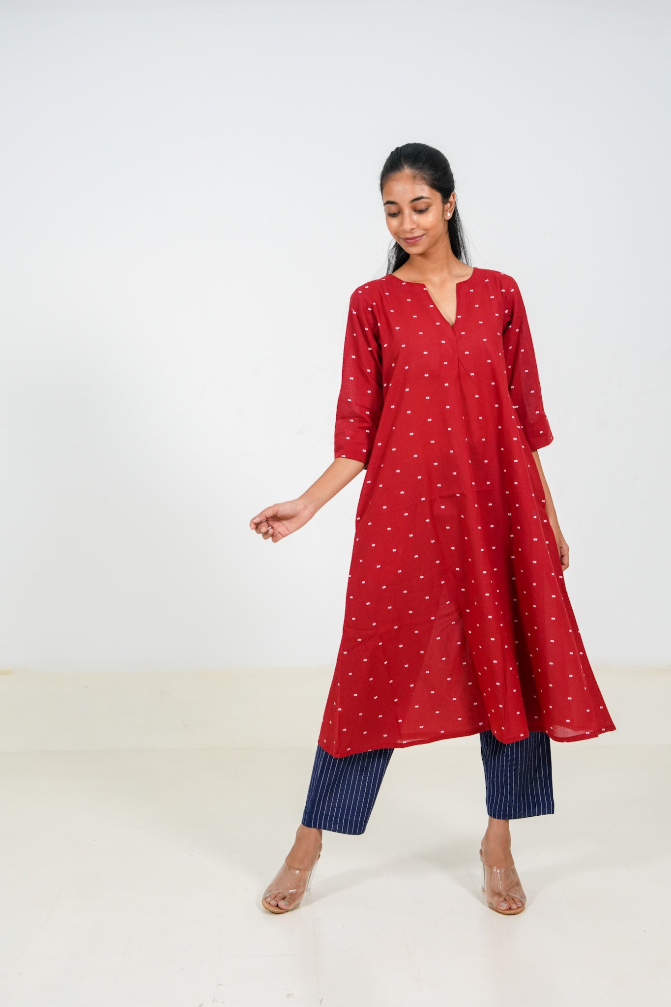 Deep Claret Kurta Set
